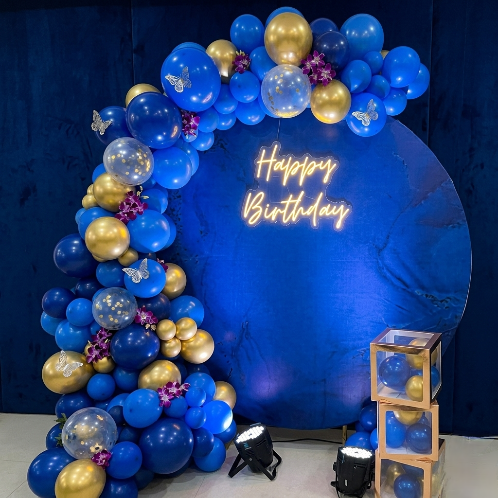 BLUE LOOP decoration setup in Mumbai