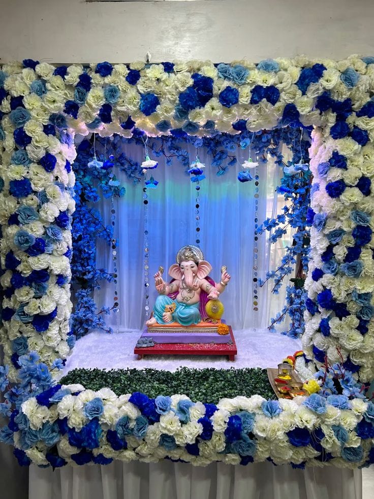 Ganpati decoration decoration setup in Mumbai